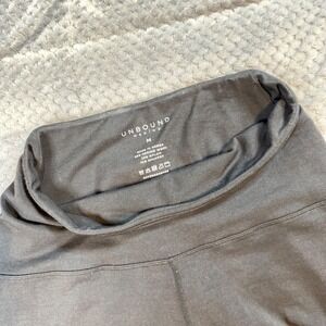 Unbound Merino Womens Black Leggings Merino Wool Blend Zipper Pocket Size M